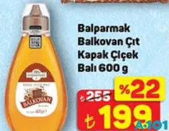 BALPARMAK BALKOVAN ÇIT KAPAK ÇİÇEK BALI 600 G BALPARMAK BALKOVAN ÇIT KAPAK ÇİÇEK BALI 600 G
